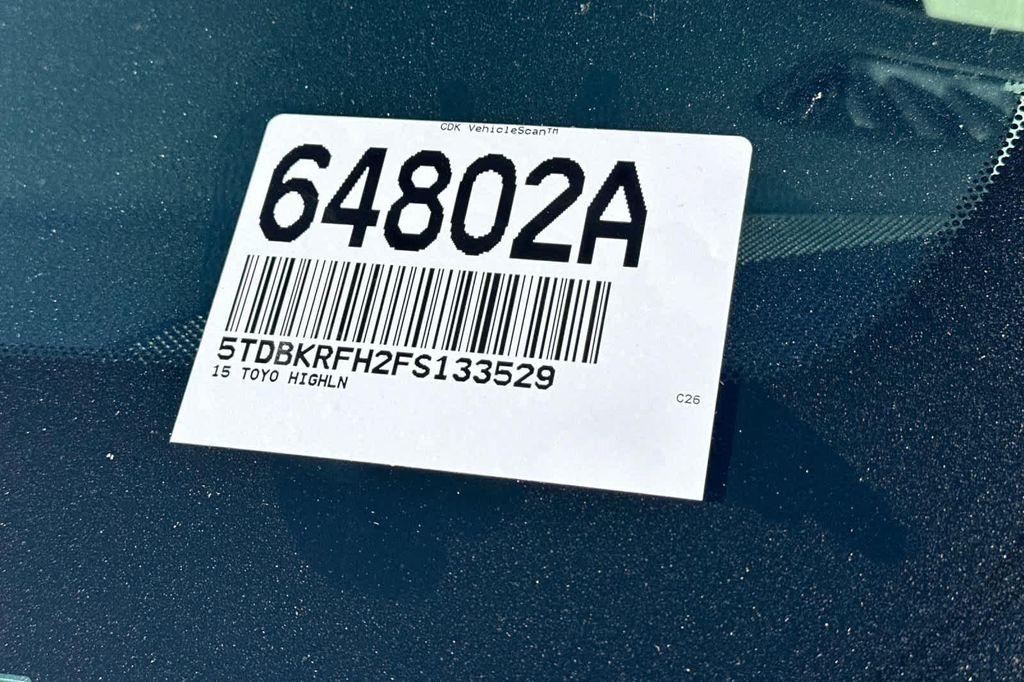 used 2015 Toyota Highlander car, priced at $16,988