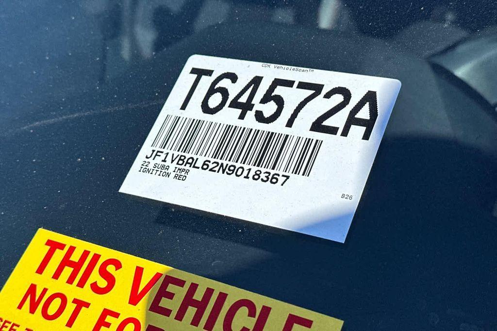 used 2022 Subaru WRX car, priced at $27,988