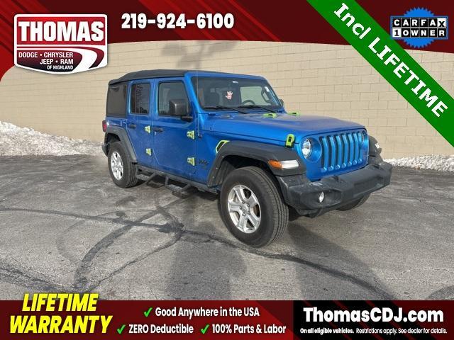 used 2021 Jeep Wrangler Unlimited car, priced at $23,976