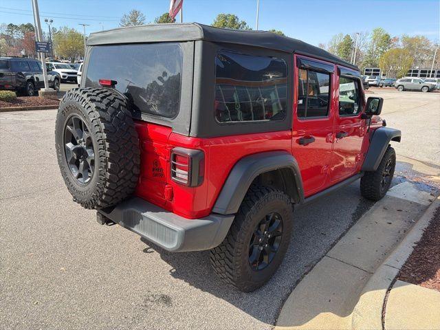 used 2021 Jeep Wrangler Unlimited car, priced at $25,787