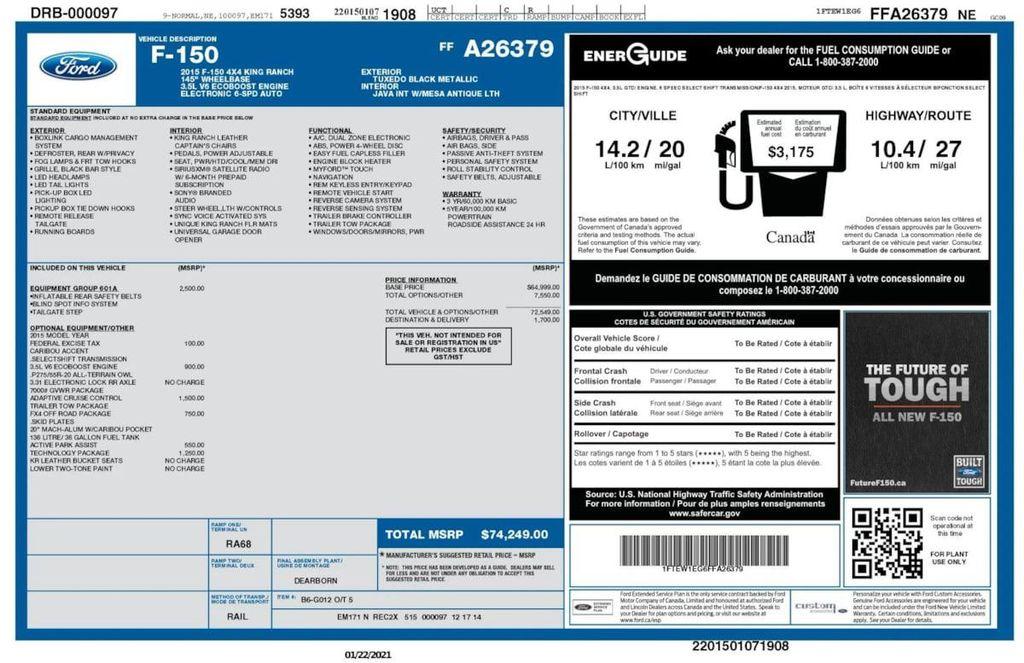 used 2015 Ford F-150 car, priced at $27,990