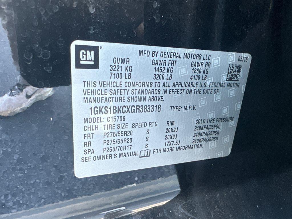 used 2016 GMC Yukon car, priced at $18,997