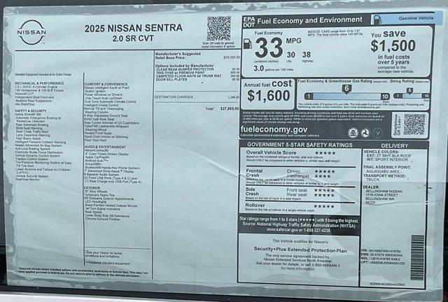 used 2025 Nissan Sentra car, priced at $22,499