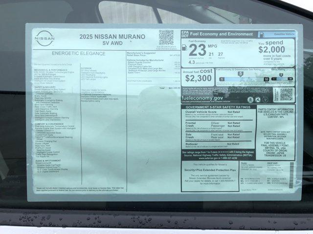 new 2025 Nissan Murano car, priced at $40,610