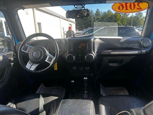 used 2016 Jeep Wrangler Unlimited car, priced at $19,653
