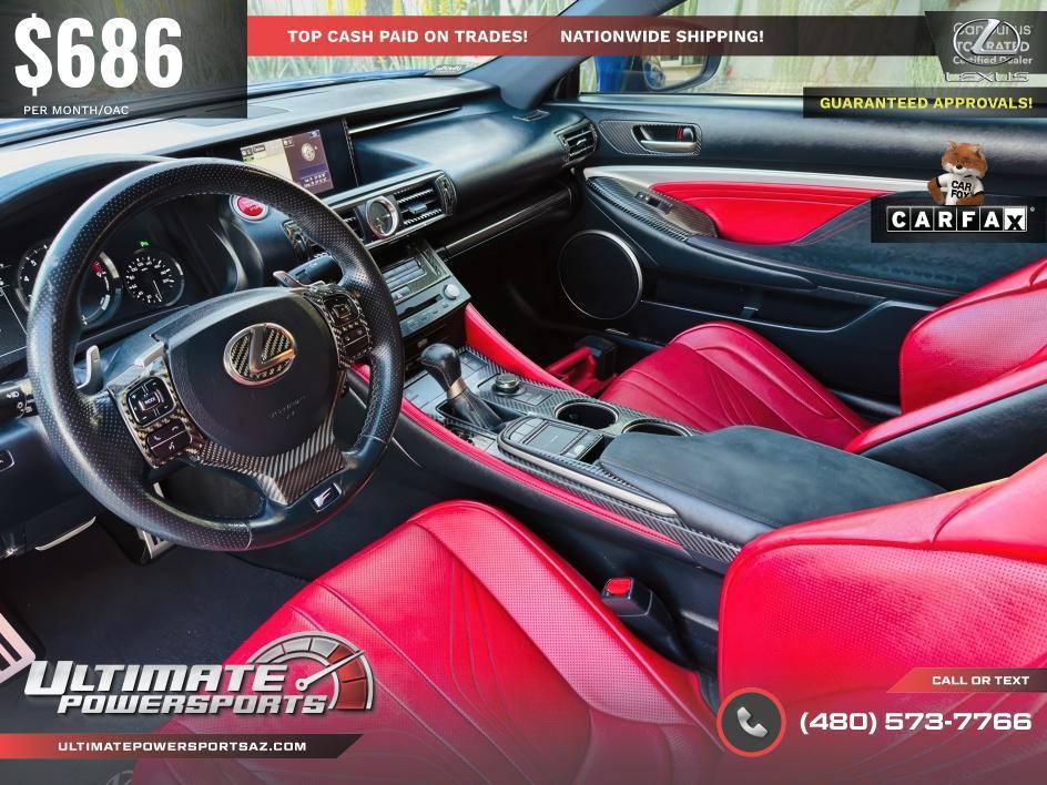 used 2017 Lexus RC F car, priced at $46,995