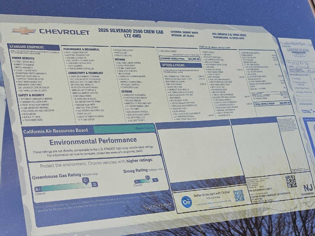 new 2026 Chevrolet Silverado 2500 car, priced at $88,695