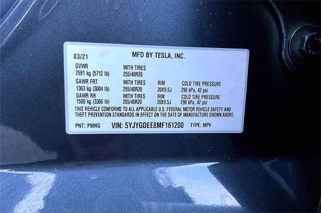 used 2021 Tesla Model Y car, priced at $24,989