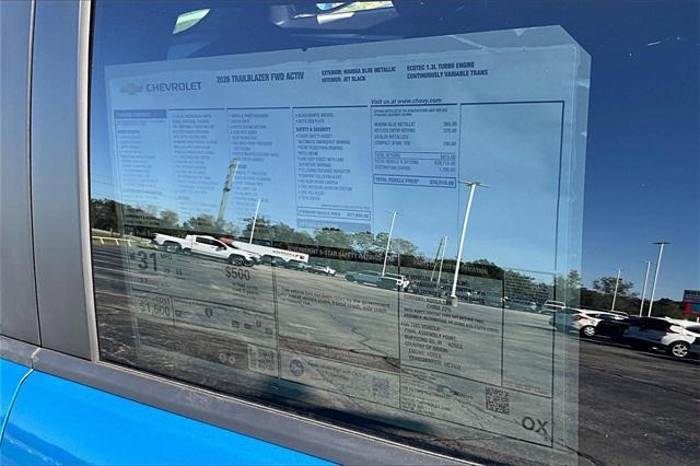 new 2026 Chevrolet TrailBlazer car, priced at $28,374