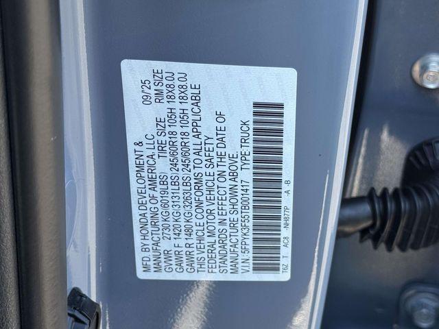 new 2026 Honda Ridgeline car, priced at $45,345