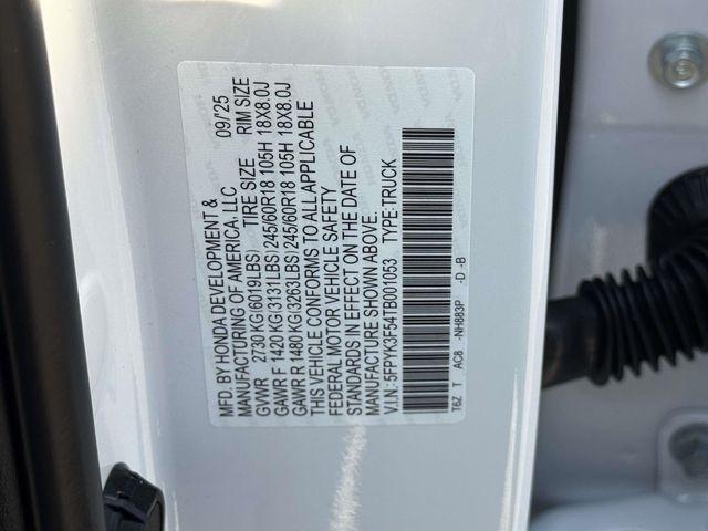 new 2026 Honda Ridgeline car, priced at $45,345