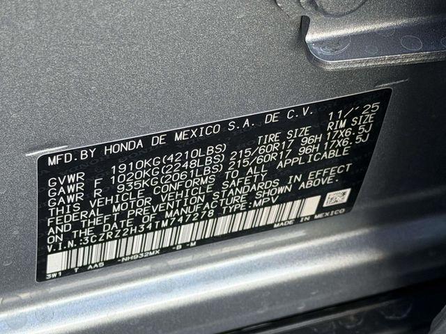 new 2026 Honda HR-V car, priced at $29,150