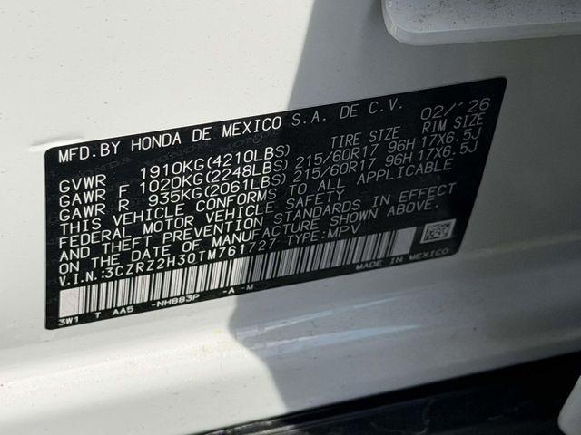 new 2026 Honda HR-V car, priced at $28,708