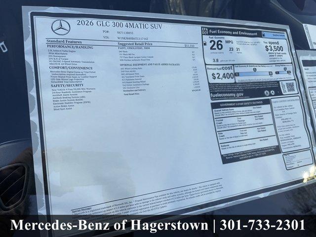 new 2026 Mercedes-Benz GLC 300 car