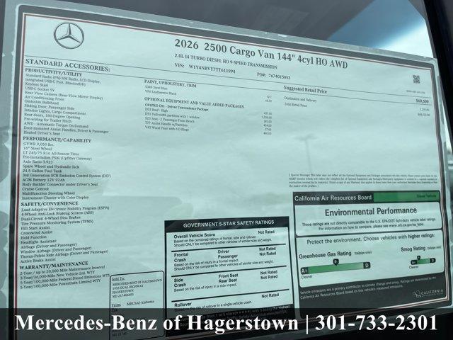 new 2026 Mercedes-Benz Sprinter 2500 car