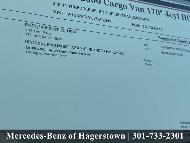 new 2026 Mercedes-Benz Sprinter 2500 car