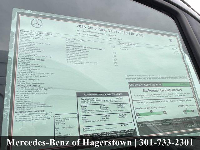 new 2026 Mercedes-Benz Sprinter 2500 car