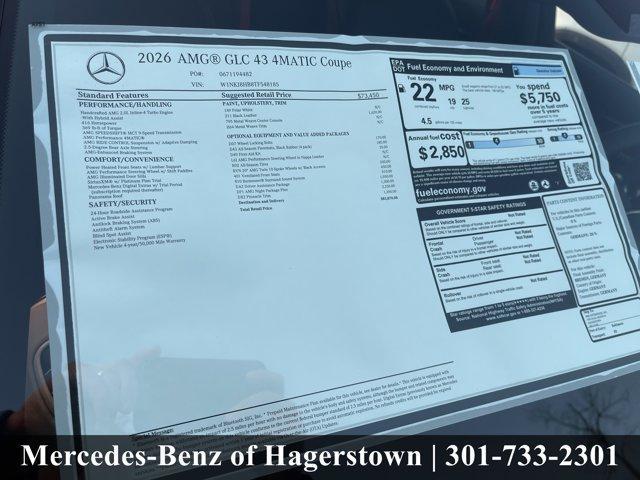 new 2026 Mercedes-Benz AMG GLC 43 car