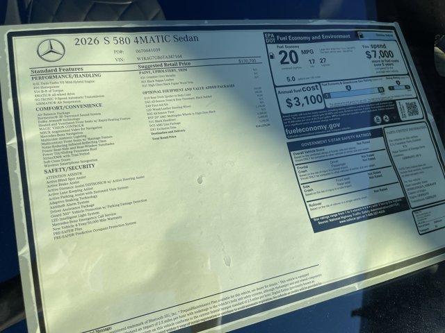 new 2026 Mercedes-Benz S-Class car