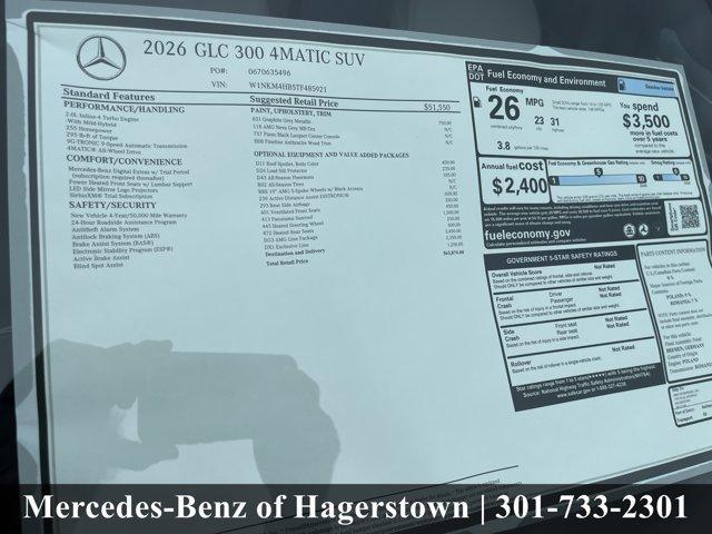 new 2026 Mercedes-Benz GLC 300 car