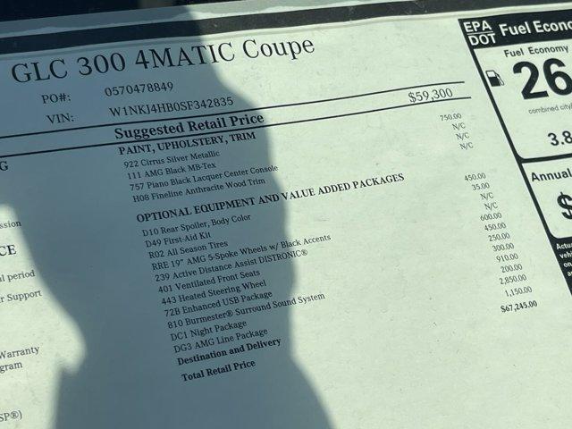 used 2025 Mercedes-Benz GLC 300 car, priced at $60,988