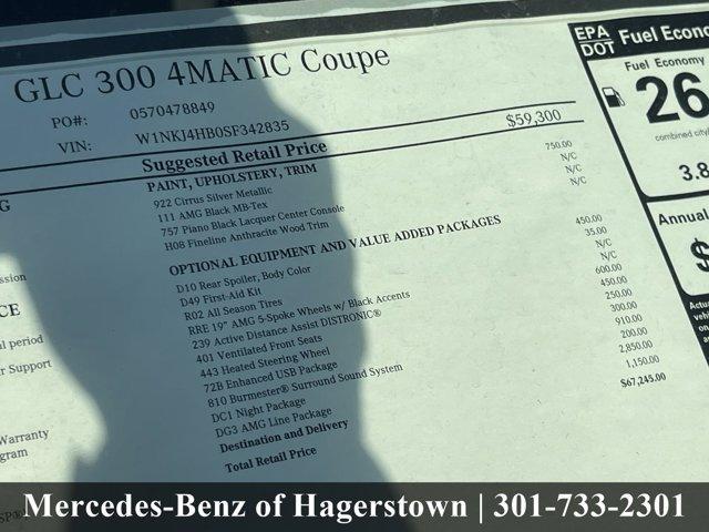 used 2025 Mercedes-Benz GLC 300 car, priced at $60,488