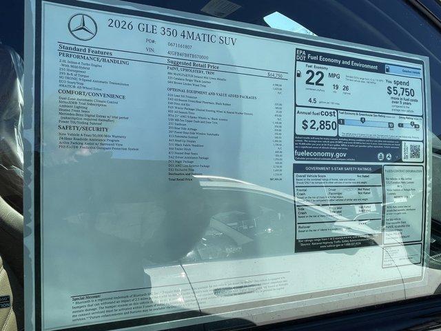 new 2026 Mercedes-Benz GLE 350 car