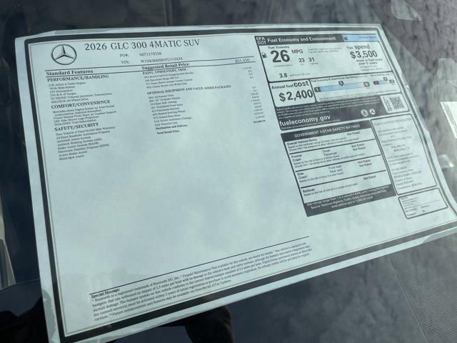 new 2026 Mercedes-Benz GLC 300 car