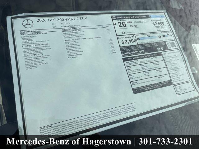 new 2026 Mercedes-Benz GLC 300 car