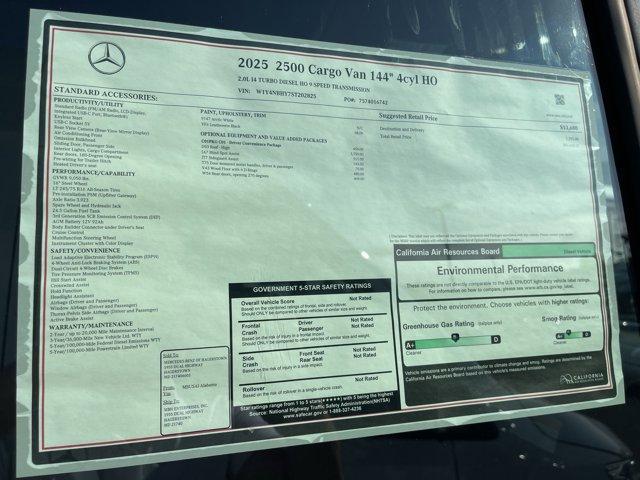 new 2025 Mercedes-Benz Sprinter 2500 car