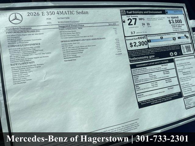 new 2026 Mercedes-Benz E-Class car