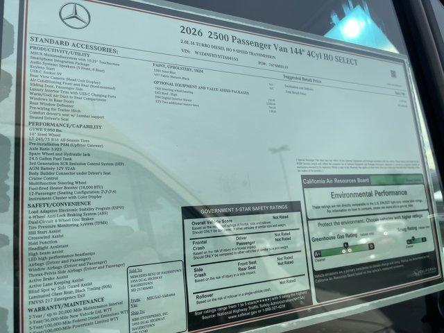 new 2026 Mercedes-Benz Sprinter 2500 car