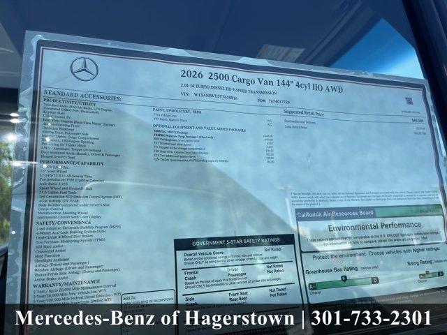 new 2026 Mercedes-Benz Sprinter 2500 car