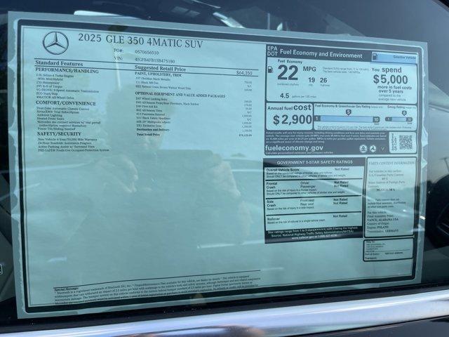 new 2025 Mercedes-Benz GLE 350 car