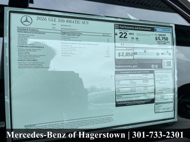 new 2026 Mercedes-Benz GLE 350 car