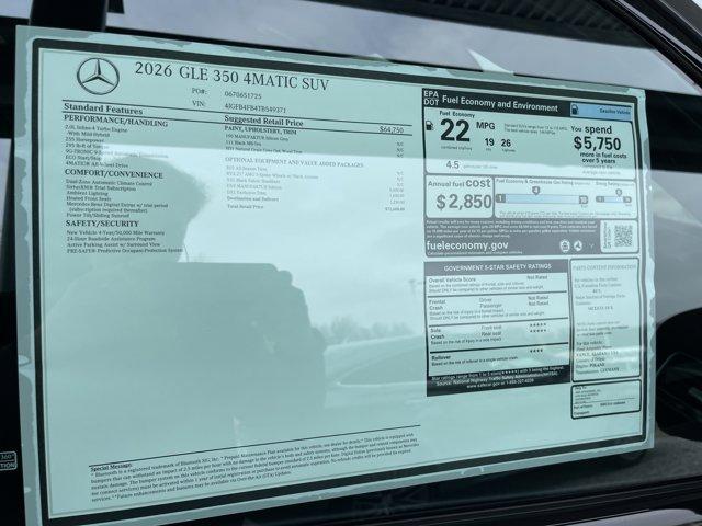 new 2026 Mercedes-Benz GLE 350 car