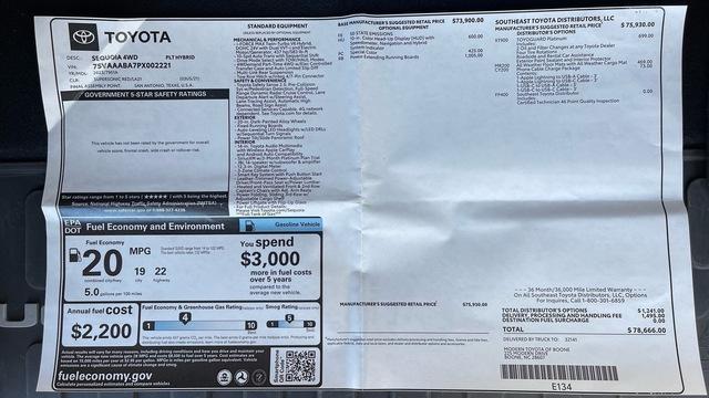 used 2023 Toyota Sequoia car, priced at $57,999