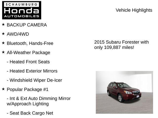 used 2015 Subaru Forester car, priced at $11,100