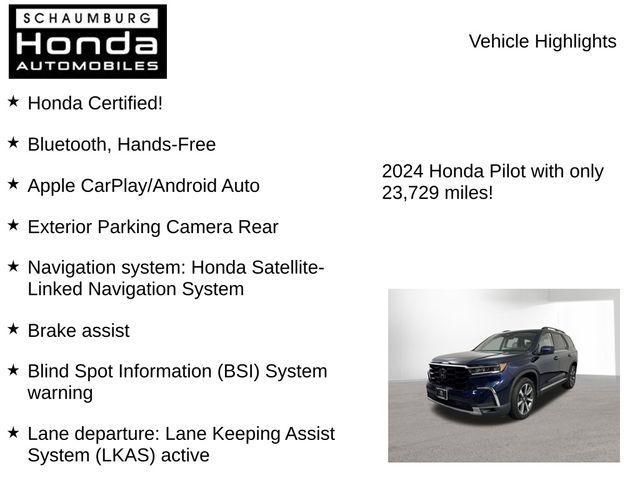 used 2024 Honda Pilot car, priced at $45,800