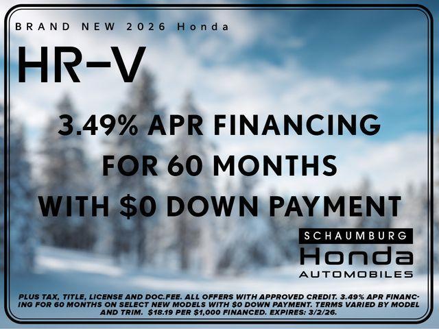 new 2026 Honda HR-V car, priced at $27,737