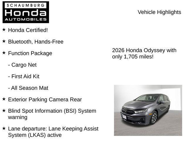 used 2026 Honda Odyssey car, priced at $39,900