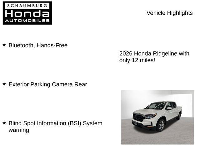 new 2026 Honda Ridgeline car, priced at $42,314