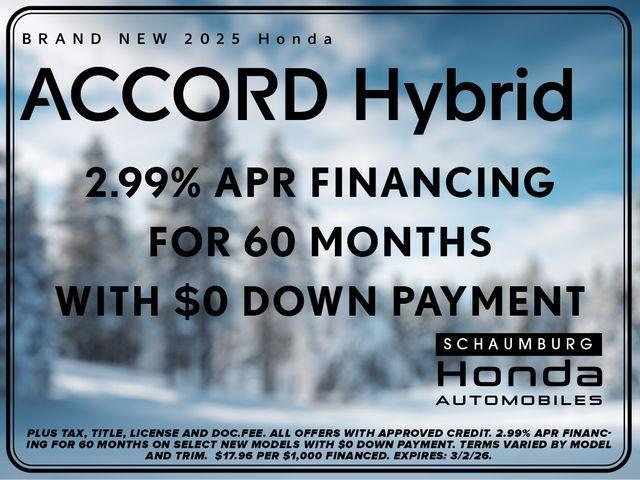 new 2025 Honda Accord Hybrid car, priced at $34,412