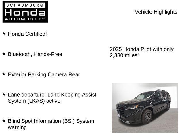 used 2025 Honda Pilot car, priced at $45,100