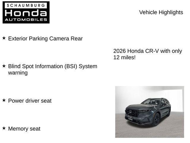 new 2026 Honda CR-V Hybrid car, priced at $39,583