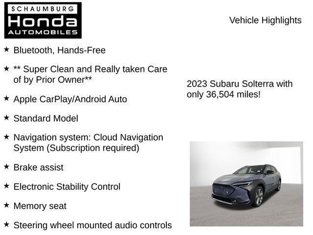 used 2023 Subaru Solterra car, priced at $24,700