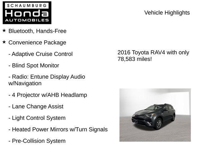 used 2016 Toyota RAV4 Hybrid car, priced at $20,300