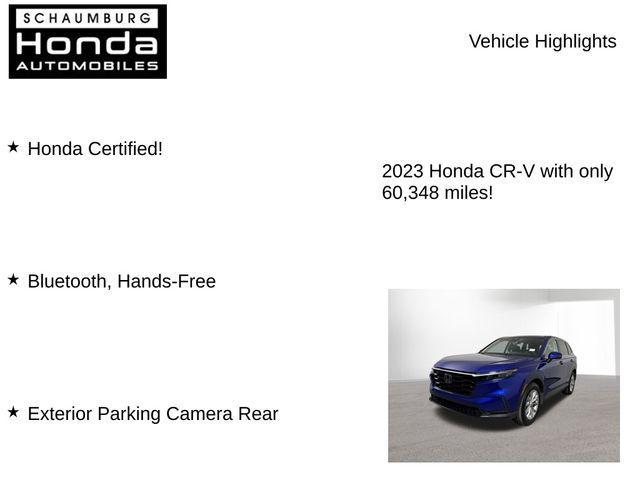 used 2023 Honda CR-V car, priced at $28,200