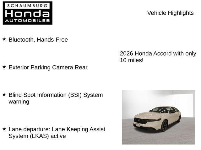 new 2026 Honda Accord car, priced at $30,879