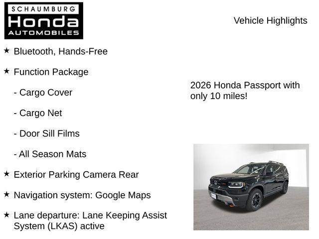 new 2026 Honda Passport car, priced at $51,210